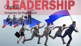  Presentation with concept for problem solving many - Audience pleasing presentation theme consisting of concept of leadership with many backdrop and a coral colored foreground