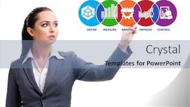  Presentation with lean - Slides consisting of concept-of-lean-management background and a seafoam green colored foreground