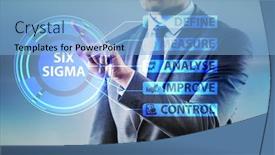  Presentation with lean - Colorful slides enhanced with concept-of-lean-management backdrop and a light blue colored foreground