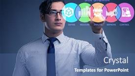  Presentation with lean - Audience pleasing PPT layouts consisting of concept-of-lean-management backdrop and a ocean colored foreground