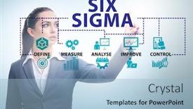  Presentation with lean - Cool new theme with concept-of-lean-management backdrop and a light blue colored foreground