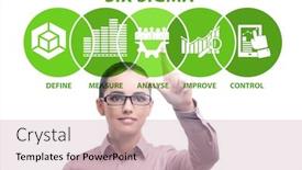  Presentation with lean - PPT layouts enhanced with concept-of-lean-management background and a soft green colored foreground