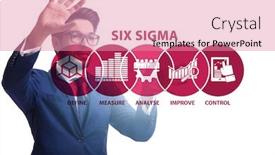  Presentation with lean - Presentation theme enhanced with concept-of-lean-management background and a coral colored foreground