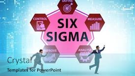  Presentation with lean - Presentation theme having concept-of-lean-management background and a arctic colored foreground