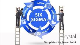  Presentation with lean - PPT theme enhanced with concept-of-lean-management background and a white colored foreground