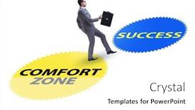  Presentation with zone - Presentation theme enhanced with concept-of-leaving-the-comfort background and a white colored foreground