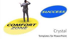  Presentation with zone - Presentation theme having concept-of-leaving-the-comfort background and a white colored foreground