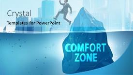  Presentation with zone - Slide set with concept-of-leaving-zone background and a arctic colored foreground