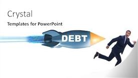  Presentation with loan - Beautiful PPT theme featuring concept-of-loan-and-debt backdrop and a white colored foreground