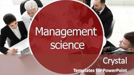  Presentation with office management - Presentation theme having concept of management science people background and a  colored foreground