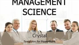  Presentation with office management - Amazing theme having concept of management science people backdrop and a  colored foreground