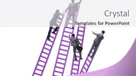  Presentation with different - Theme having concept-of-many-different-careers background and a white colored foreground