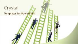  Presentation with different - Presentation design consisting of concept-of-many-different-careers background and a cream colored foreground