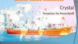  Presentation with sea port - Amazing theme having concept of marine cargo insurance backdrop and a lemonade colored foreground