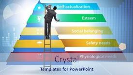  Presentation with concept - PPT theme enhanced with concept-of-maslow-hierarchy background and a light blue colored foreground