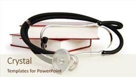  Presentation with nursing education - Slides having concept of medical education background and a lemonade colored foreground