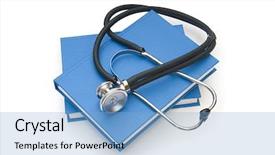  Presentation with medical book - Amazing slides having concept of medical education backdrop and a light blue colored foreground