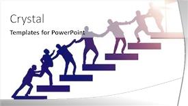  Presentation with support - Amazing PPT theme having concept-of-mentoship-and-support backdrop and a white colored foreground