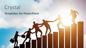  Presentation with support - Slides featuring concept-of-mentoship-and-support background and a sky blue colored foreground