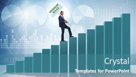  Presentation with concept - Amazing theme having concept-of-minimum-wage backdrop and a teal colored foreground