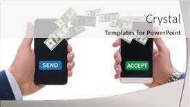  Presentation with concept - Beautiful PPT theme featuring concept-of-mobile-wallet-transfers backdrop and a white colored foreground