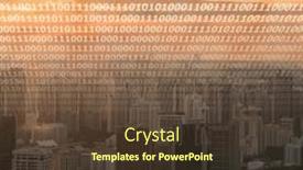  Presentation with digital-innovation - Presentation theme consisting of concept-of-modern-digital-city and a tawny brown colored foreground