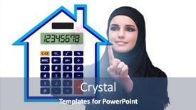  Presentation with mortgage - Slide deck featuring concept-of-mortgage-loan background and a  colored foreground