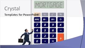 Presentation with mortgage - PPT layouts consisting of concept-of-mortgage-loan background and a white colored foreground