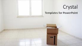  Presentation with cinematography video movie cinema concept - Presentation theme consisting of concept of moving - empty room background and a white colored foreground