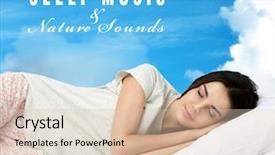  Presentation with meditation - Slide set having concept of music for sleep background and a lemonade colored foreground