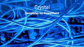  Presentation with infrastructure - Cool new theme with concept-of-network-infrastructure backdrop and a cobalt blue colored foreground
