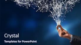  Presentation with new ideas - Cool new slides with concept of new ideas backdrop and a navy blue colored foreground