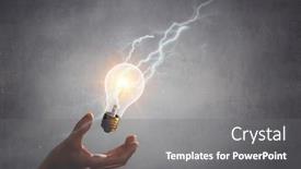  Presentation with new ideas - Slides having concept-of-new-ideas background and a gray colored foreground