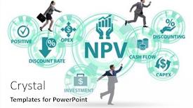  Presentation with net - Slides having concept-of-npv-net-present background and a white colored foreground
