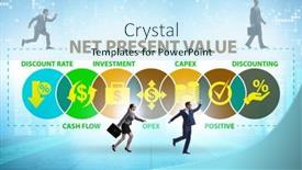  Presentation with net - PPT theme featuring concept-of-npv-net-present background and a cool aqua colored foreground