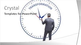  Presentation with business change - Amazing presentation having concept-of-organisational-change backdrop and a white colored foreground