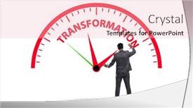  Presentation with business change - PPT theme having concept-of-organisational-change background and a lemonade colored foreground