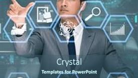  Presentation with business outsourcing - PPT theme enhanced with concept-of-outsourcing-in-modern background and a ocean colored foreground