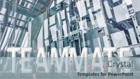  Presentation with collaborate - Theme consisting of concept of partner friends collaborate with group of business people stand with 3d text background and a light blue colored foreground