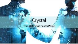  Presentation with partnership - Amazing PPT theme having concept of partnership and social backdrop and a arctic colored foreground