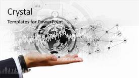  Presentation with partnership - Audience pleasing theme consisting of concept of partnership and teamwork backdrop and a light gray colored foreground