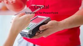  Presentation with pos - PPT layouts featuring concept of paying with pos background and a red colored foreground