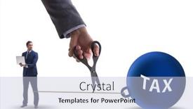  Presentation with taxes - PPT theme featuring concept-of-paying background and a lemonade colored foreground