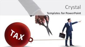  Presentation with taxes - Slide set with concept-of-paying background and a white colored foreground