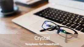  Presentation with business plan - Colorful theme enhanced with concept of plan business work backdrop and a coral colored foreground