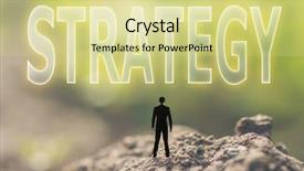  Presentation with stand - Cool new PPT theme with concept of plan with a person stand in the outdoor and looking up the text over the sky in nature background backdrop and a blonde colored foreground