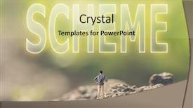  Presentation with stand - Audience pleasing slide set consisting of concept of plan with a person stand in the outdoor and looking up the text over the sky in nature background backdrop and a blonde colored foreground