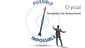  Presentation with possible - Presentation featuring concept-of-possible-and-impossible background and a white colored foreground