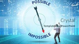  Presentation with possible - Presentation having concept-of-possible-and-impossible background and a cool aqua colored foreground