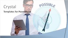  Presentation with possible - Theme having concept-of-possible-and-impossible background and a white colored foreground